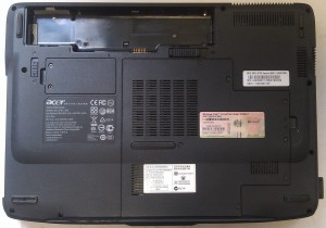 Корпус ноутбука Acer 4520 снизу