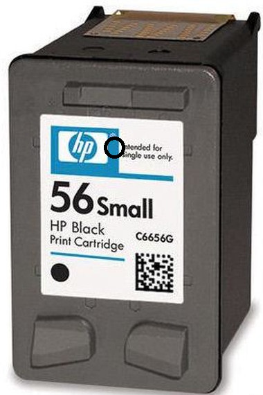 Заправка картриджа HP 56