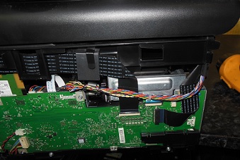 отсоединяем провода и шлейфы HP 8500a