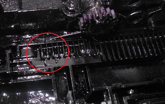 Поломка зубцов каретки узла обслуживания принтера HP Deskjet Ink Advantage 