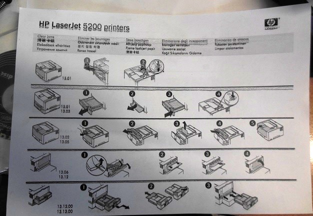 дефект печати принтера LJ 5200 dtn