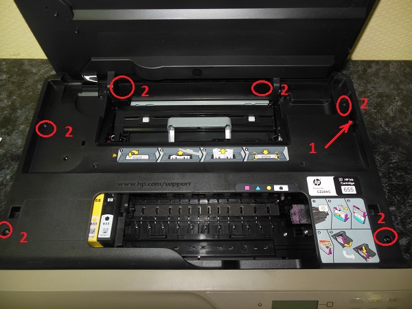 Разборка HP DeskJet Ink Advantage 4625