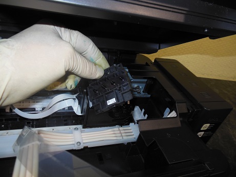 чистка печатающей головки Epson L210-L350