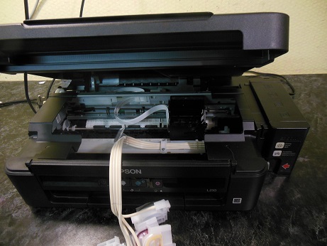 чистка печатающей головки Epson L210