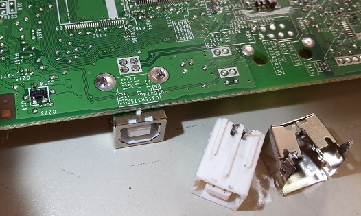 замена USB разъема в Brother