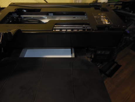 снимаем верх лотка бумаги Officejet 7610