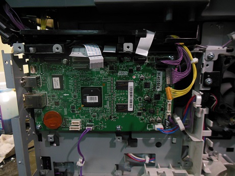 отсоединяем шлейфы сканера