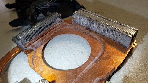 чистка радиатора охлаждения HP dv7-3135er