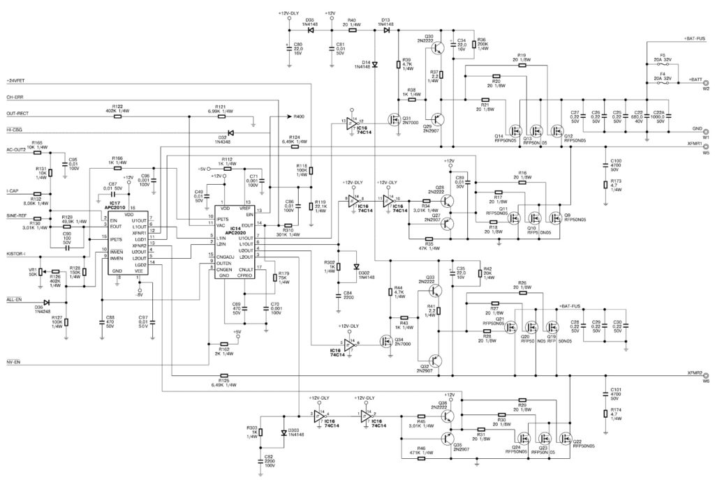 Схемы Smart-UPS: инвертор и ШИМ регулятор