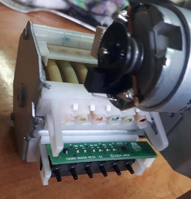 датчики проводимости чернил в принтере HP