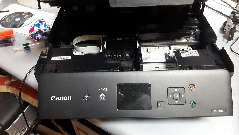 Полосы при печати Canon TS5040