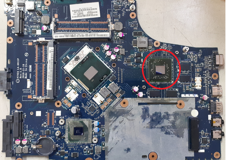 AMD Mobility Radeon HD 6750. Видеокарта сделана на основе чипа 216-0810005