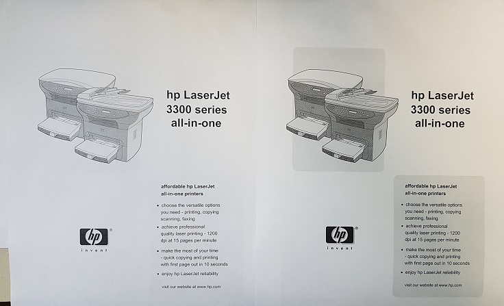 HP LJ 3330 бледно печатает