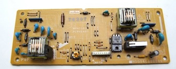 ремонт высоковольтного блока питания Panasonic MB2000 - серый фон бледная печать