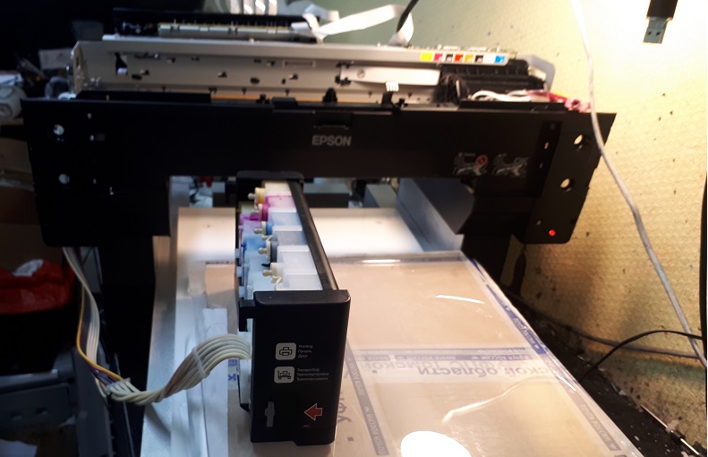 чистка текстильного принтера