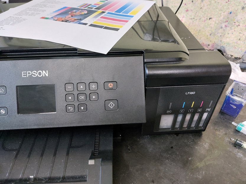 Epson L7180 - плохая печать