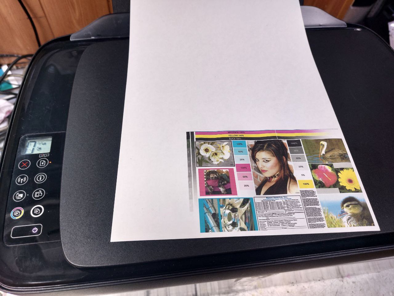 Цветное МФУ БУ HP GT-5820 с непрерывной подачей чернил