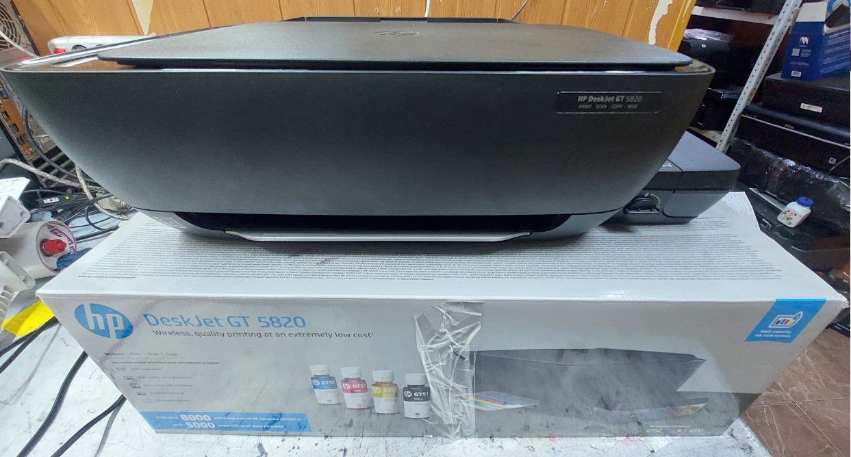 Цветное МФУ БУ HP GT-5820 СНПЧ
